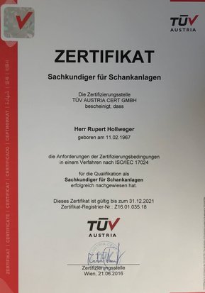 TÜV-Austria-Sachkundiger für Schankanlagen